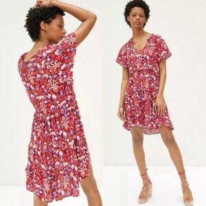 Anthropologie NWT Robin Tiered Mini Dress Size Small Petite